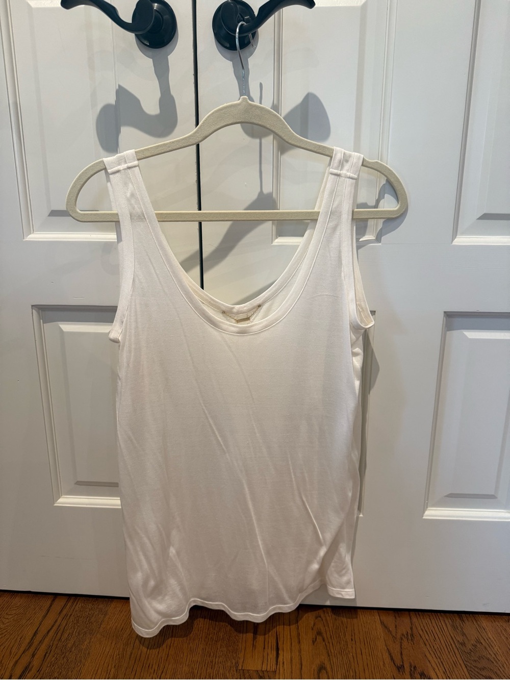 The Row Cream Scoop Neck Tank Top